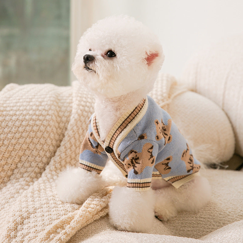 Simple Knitted Pet Sweater For Warmth And Comfort