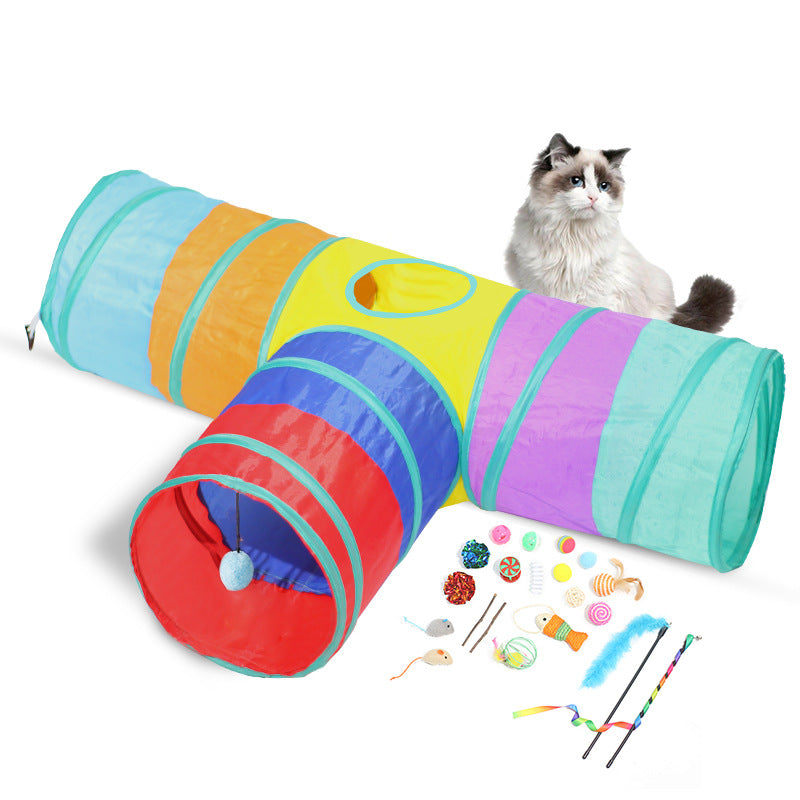 Foldable Climbing Tunnel Toy For Pets