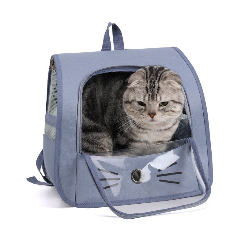 Portable Pet Carrier Backpack Breathable Outdoor Travel Bag