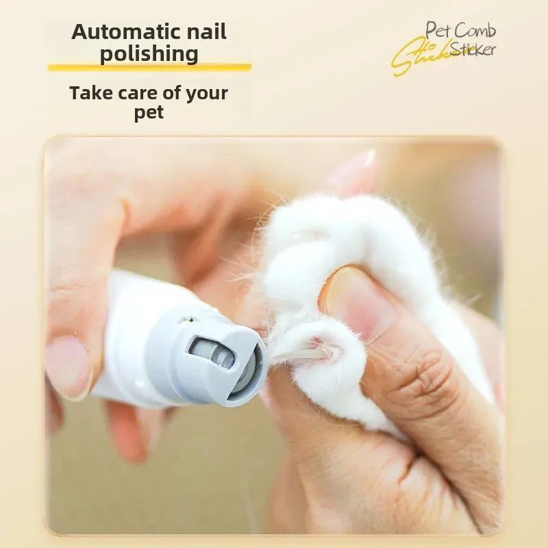 Rechargeable 2-in-1 Electric Pet Nail Trimmer Grooming Tool