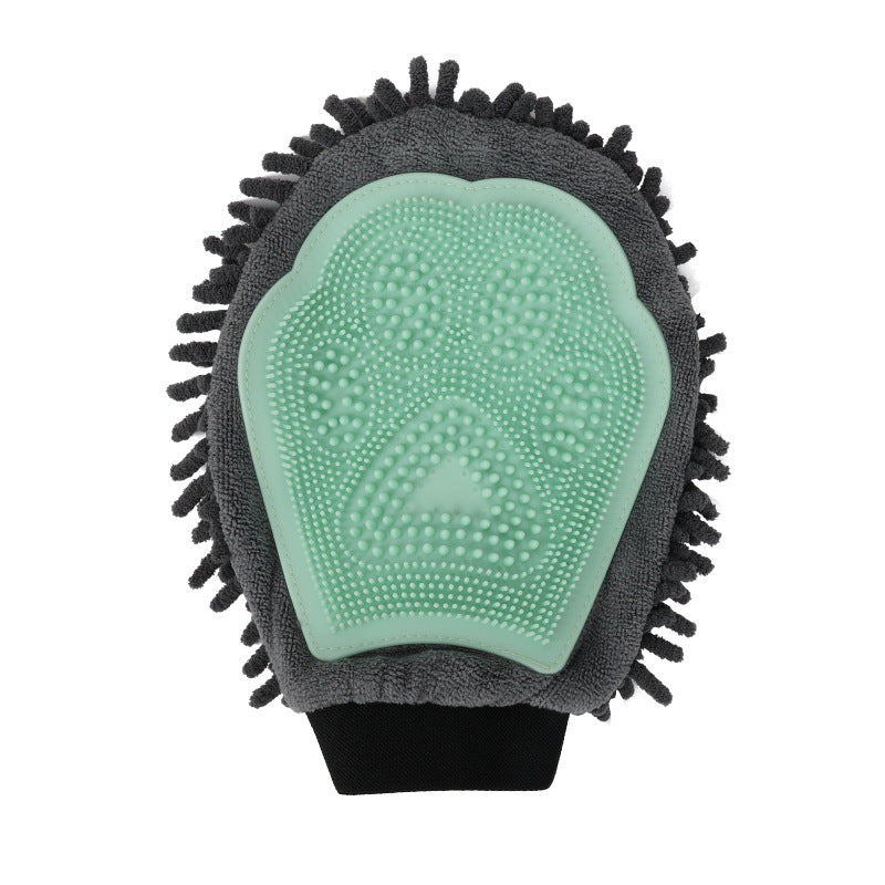 Pet 2-in-1 Bathing Grooming Glove Brush Massage Tool