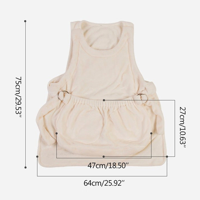Pet Carrier Apron For Outdoor Travel And Safety