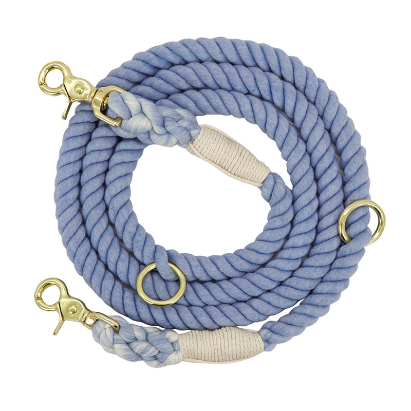 Multi-Color Cotton Long Leash For Pets