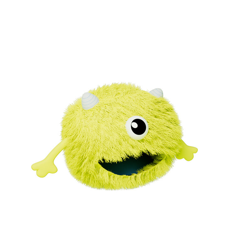 Machine Washable Fluffy Round Pet Bed Non-Slip Calming Cushion