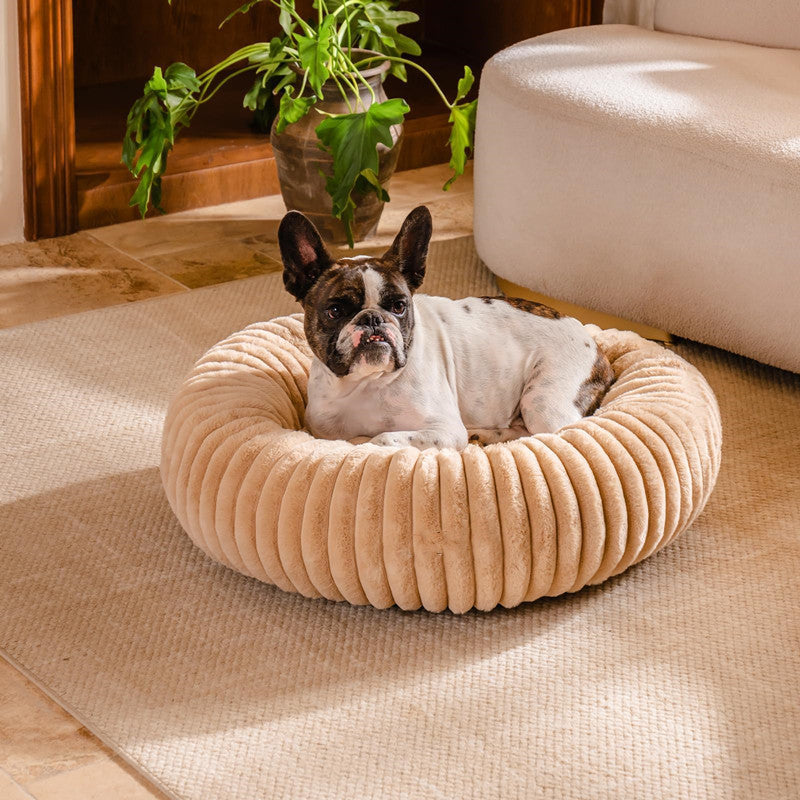 High-Grammage Plush Round Pet Bed Warm Winter Nest