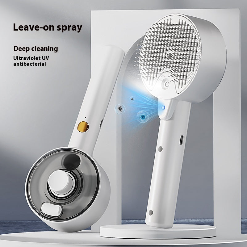 Self-Cleaning Pet Hair Remover Brush Grooming Tool
