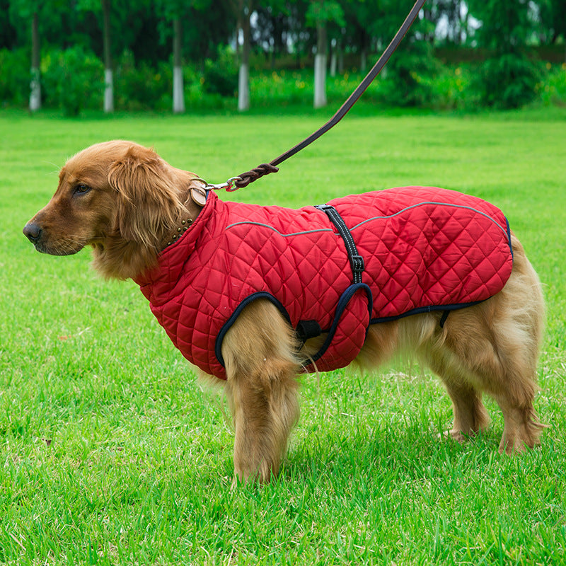 Adjustable Warm Cotton Jacket For Pets