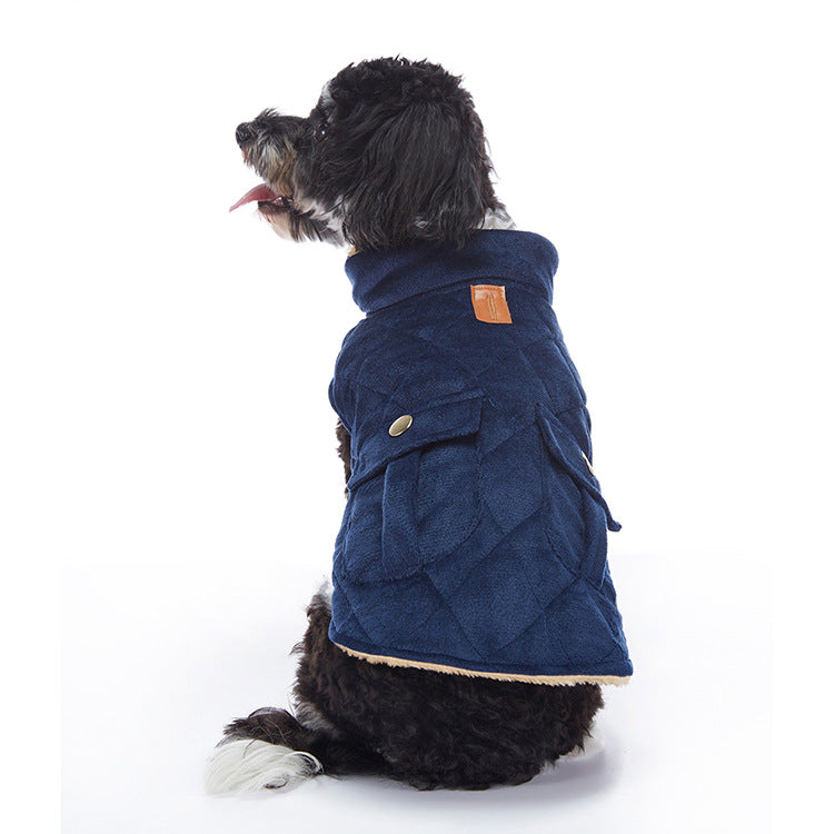 Winter Cashmere Pet Jacket For Warmth And Comfort