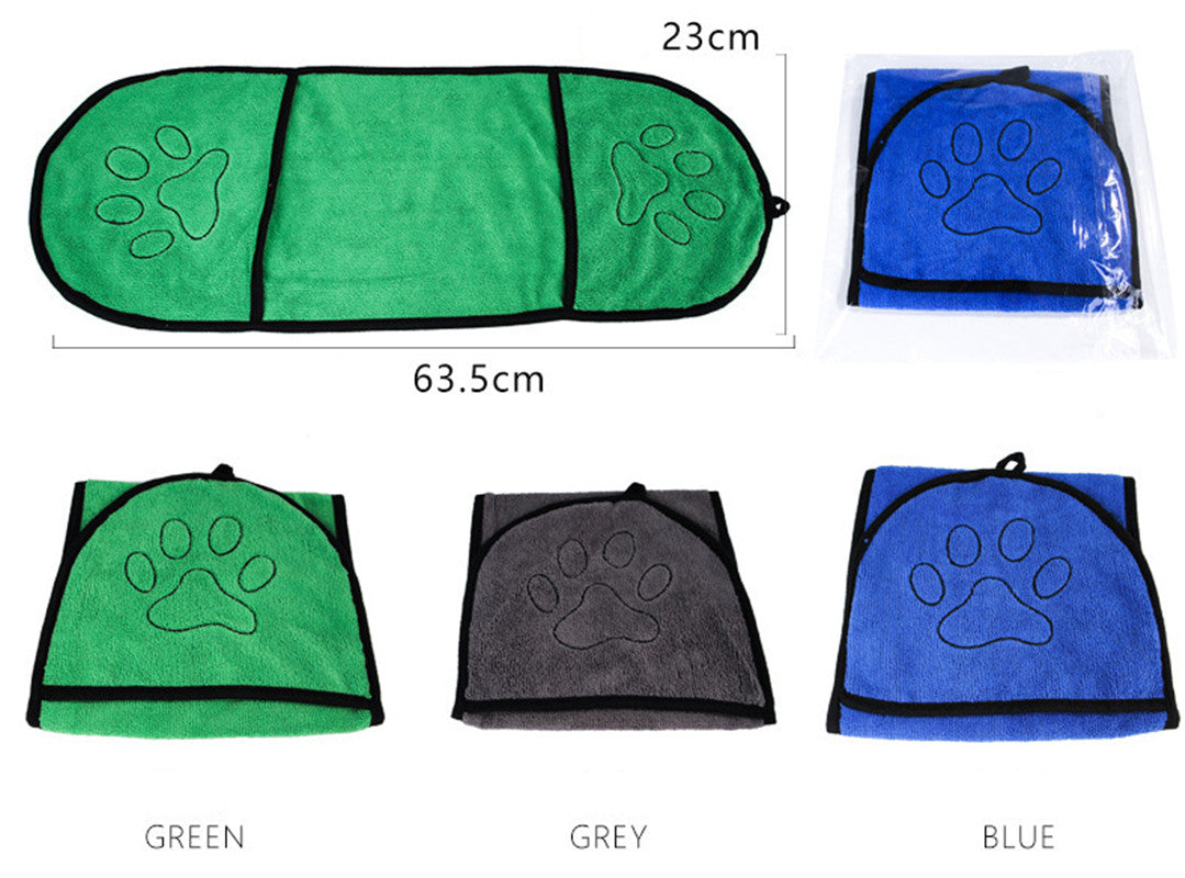 Pet Absorbent Bath Towel For Quick Drying