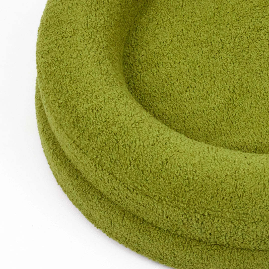 Solid Color Round Pet Bed Comfortable Indoor Nest