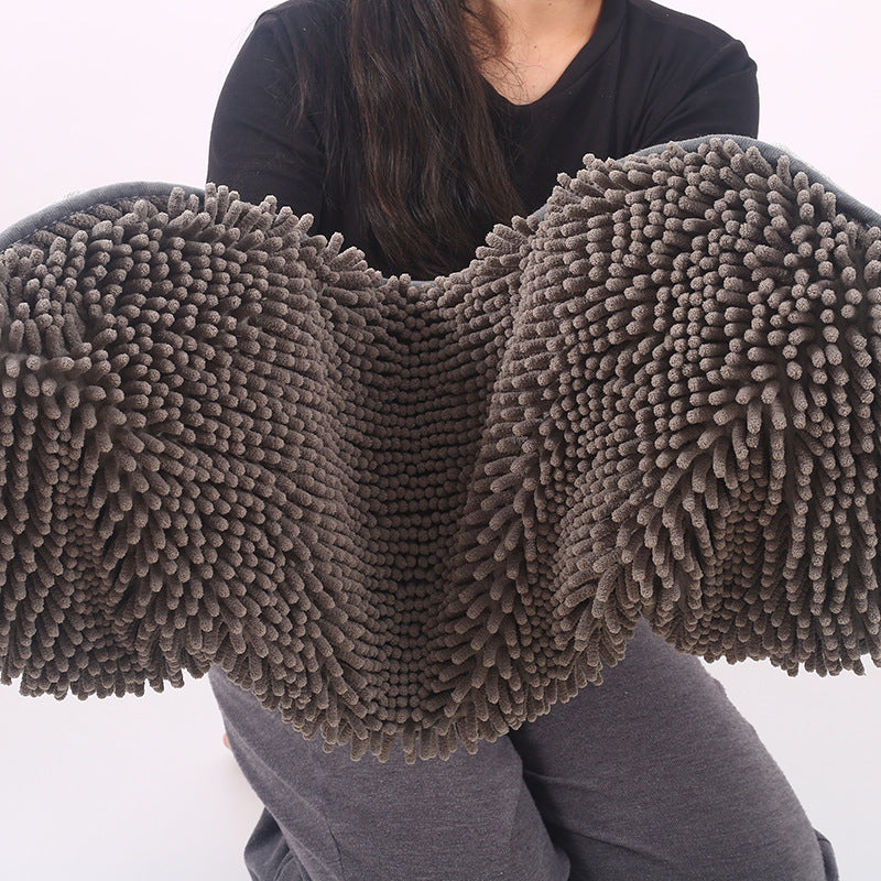 Chenille Pet Bath Towel For Quick Drying