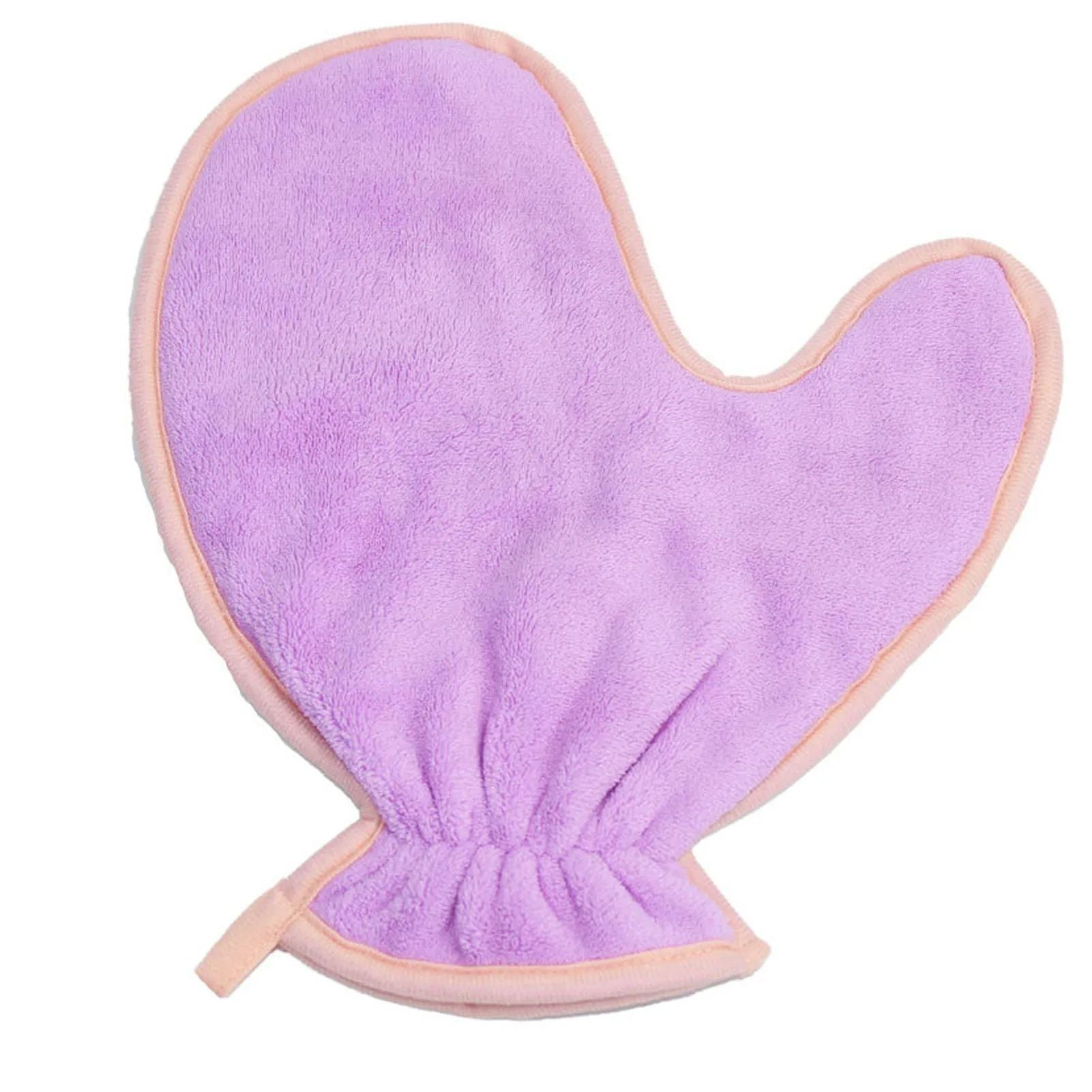 Double-Sided Pet Bath Gloves Soft Absorbent Plush