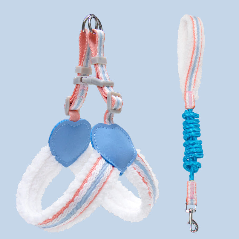 Breathable Summer Chest Vest Leash For Pets