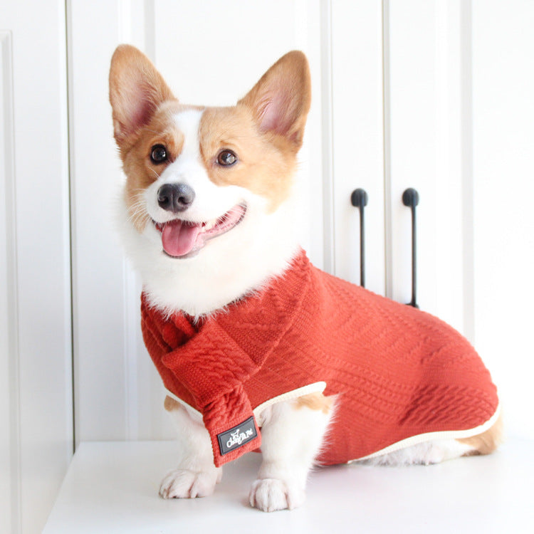 Vintage Twist Pet Sweater For Warmth And Style