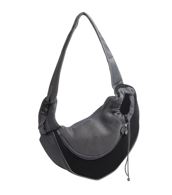 Outdoor Mesh Pet Carrier Shoulder Bag Travel Tote