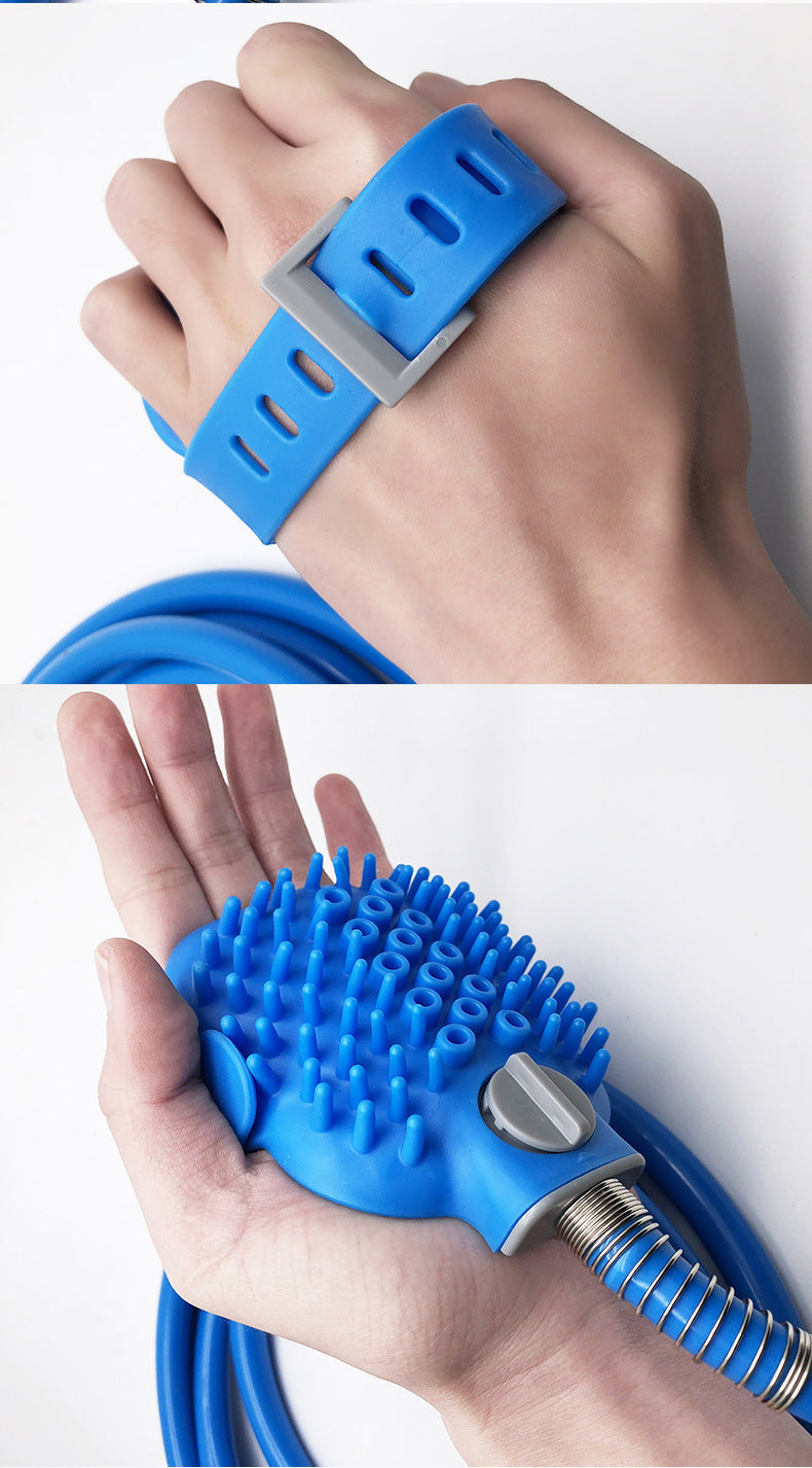 Pet Bathing Glove Silicone Handheld Brush For Massage