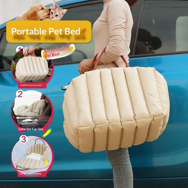 Portable Pet Travel Carrier Bag For Car Use