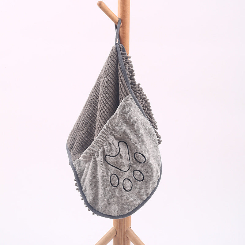 Chenille Pet Bath Towel For Quick Drying
