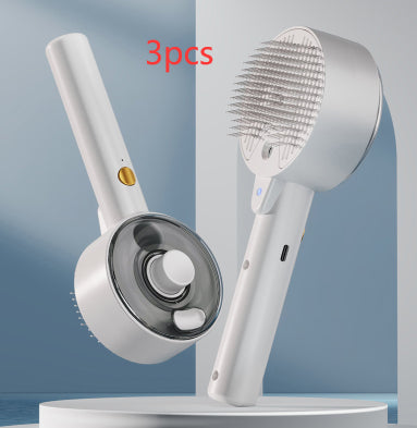 Self-Cleaning Pet Hair Remover Brush Grooming Tool