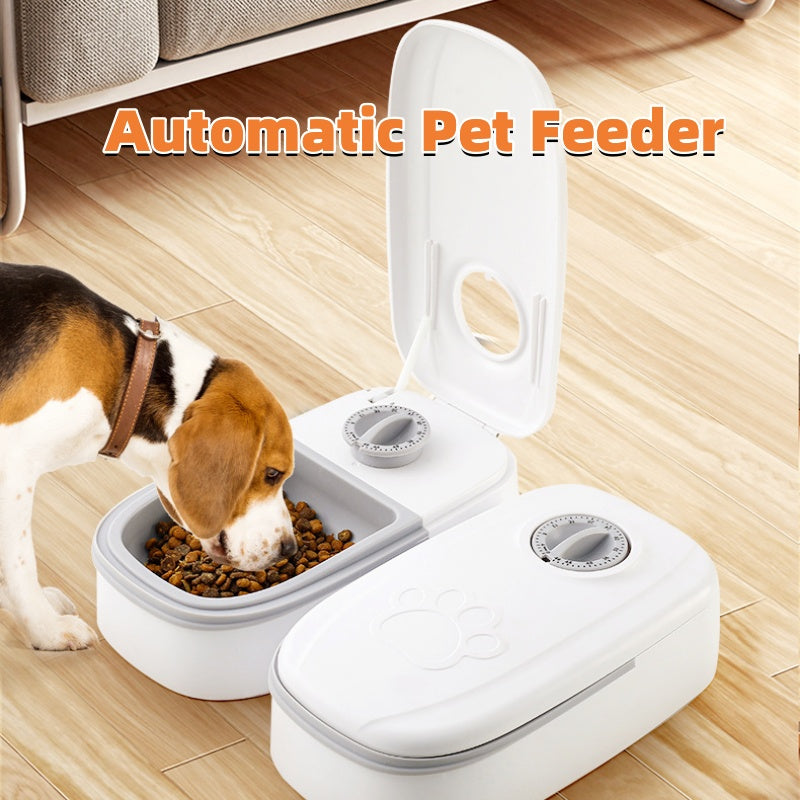 Automatic Smart Pet Feeder Stainless Steel Timer Bowl