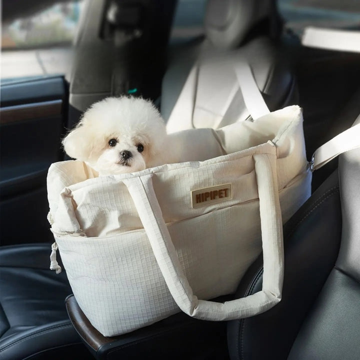 Pet Car Seat Carrier With Adjustable Safety Leash