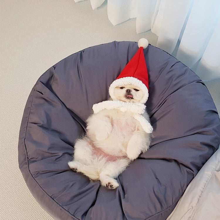 Large Round Pet Bed Removable Washable Dustproof Mat