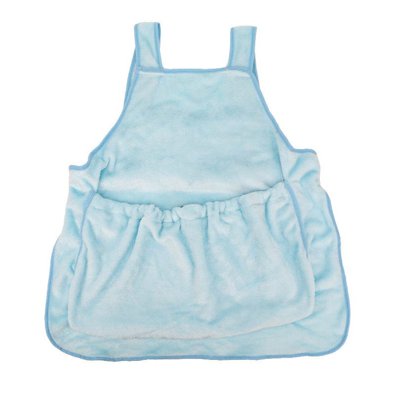 Outdoor Pet Carrier Apron Plush Hanging Chest Bag