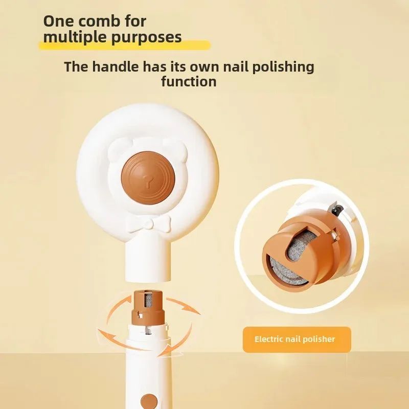 Rechargeable 2-in-1 Electric Pet Nail Trimmer Grooming Tool