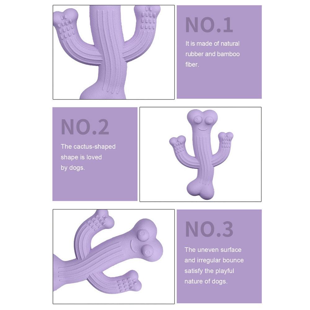Ultra-Durable Cactus Pet Chew Toy For Interactive Play