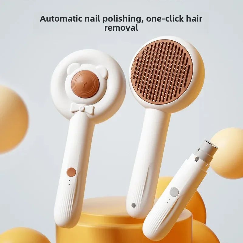 Rechargeable 2-in-1 Electric Pet Nail Trimmer Grooming Tool